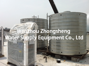 Stainless steel vertical insulated water tower water tank